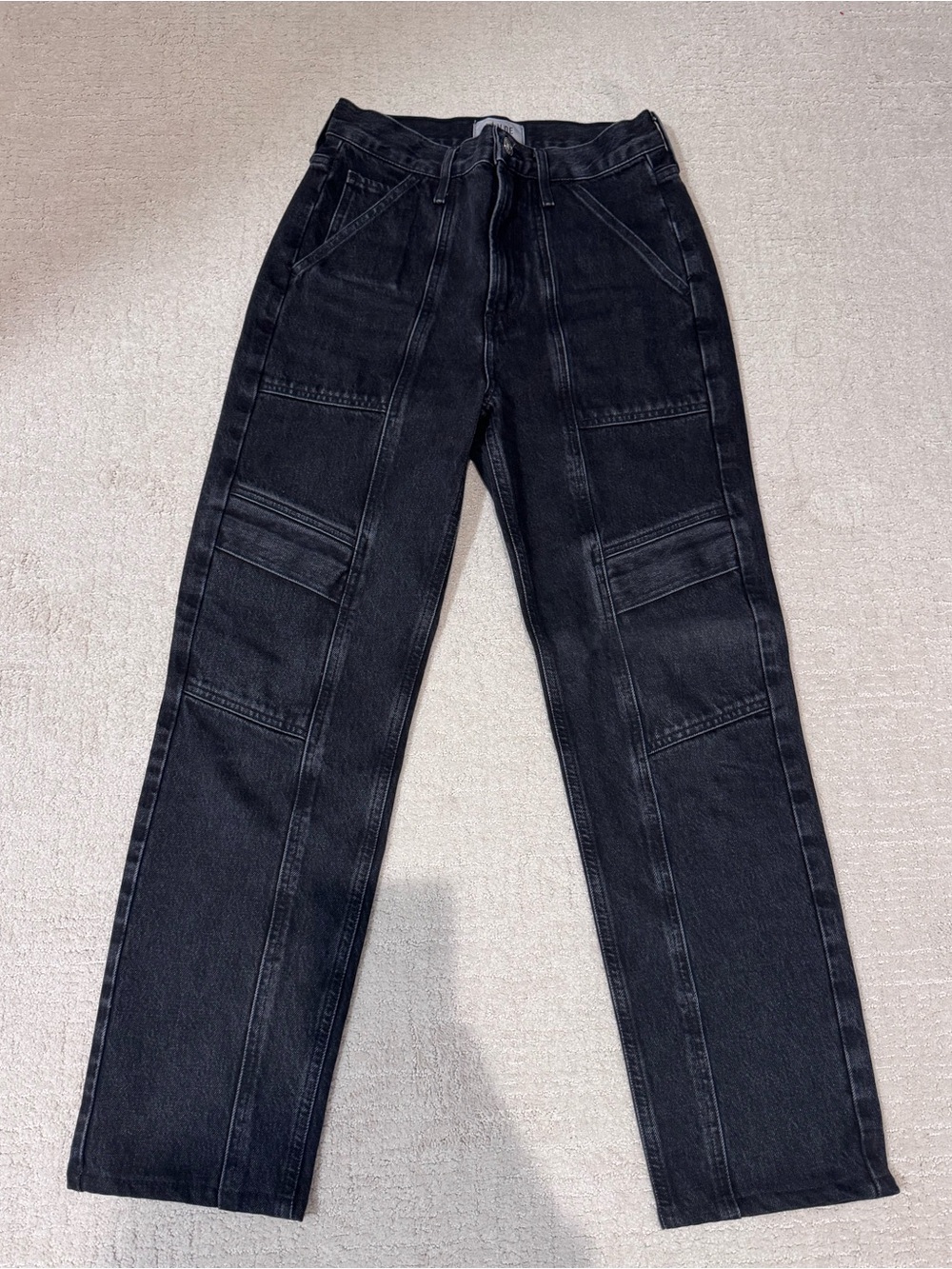 AGolde black cargo jeans